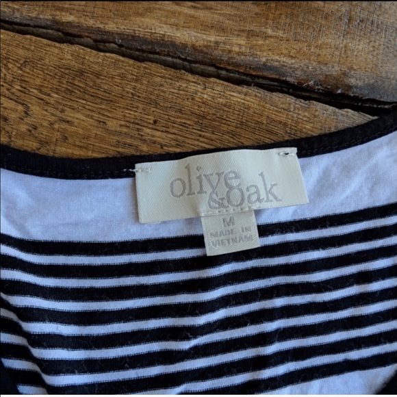 Olive and Oak Black and White Striped Sun Dress - Picture 4 of 6